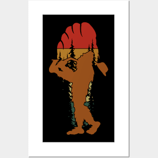 Bigfoot Saxophone Player Posters and Art